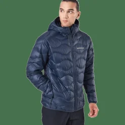 M Helium Down Hood Jacket Blue Shadow