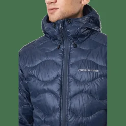 M Helium Down Hood Jacket Blue Shadow