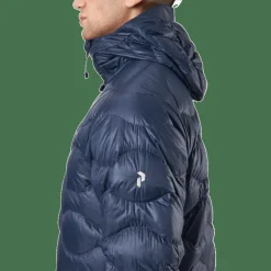 M Helium Down Hood Jacket Blue Shadow