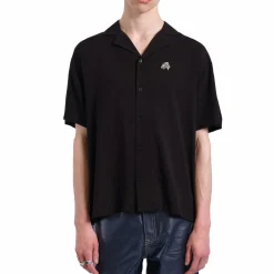 Madi Shirt Ba2 Black Ylw Embroidery