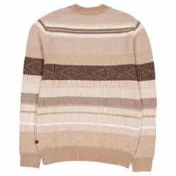 Mark Wool Knit Brown/dark Khaki Stripe