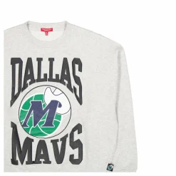 Mavericks Womens Logo Lt Crew Grey Heather