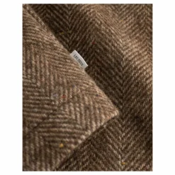 Milian Herringbone Overshirt Coffee Brown/dark Sand
