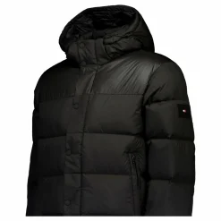Mix Down Hooded Puffer Jacket