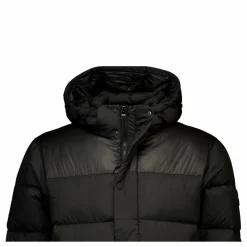 Mix Down Hooded Puffer Jacket