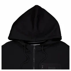 Mix Media Zip Through Hoodie Beh