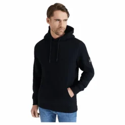 Monologo Sleeve Badge Hoodie Bae