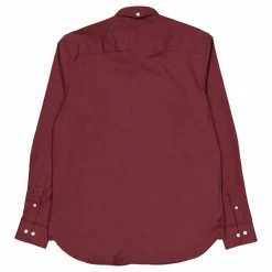 Oxford Stretch Plain L/s Dark Plum