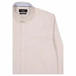 Oxford Stretch Plain L/s Sand Melange