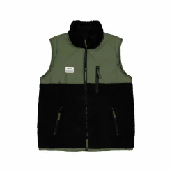 Panel Fleece Vest Zip 990