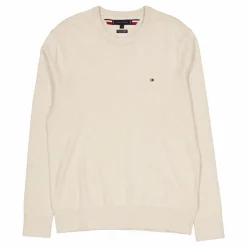 Pima Org Ctn Cashmere Crew Nec Heathered Oatmilk