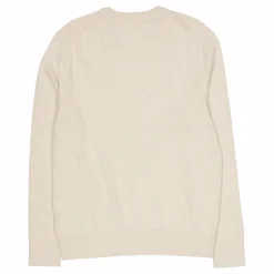 Pima Org Ctn Cashmere Crew Nec Heathered Oatmilk