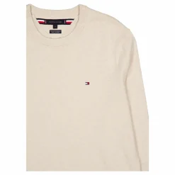 Pima Org Ctn Cashmere Crew Nec Heathered Oatmilk