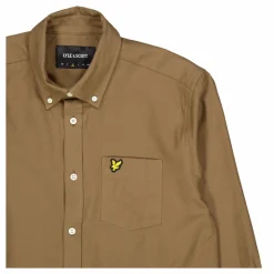 Plain Flannel Shirt X080 Linden Khaki