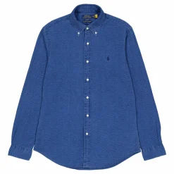 Polo Ralph Lauren Custom Fit Seersucker Shirt Dark Indigo