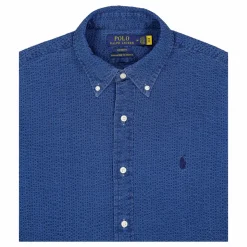 Polo Ralph Lauren Custom Fit Seersucker Shirt Dark Indigo