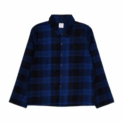 Pure Flannel L/s Button Down Black