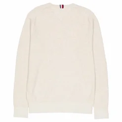 Refined Structure Crew Nk Hcx-heathered Oatmilk