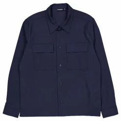 Reid Drape Overshirt Jl Navy