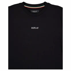 Replay Basic Logo Tee Black