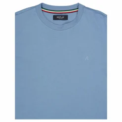 Replay Basic Logo Tee Grigio Medio
