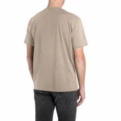 Replay Basic Logo Tee Turtledove