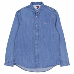 Rglr Fit Shirt Mid Blue Denim