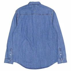 Rglr Fit Shirt Mid Blue Denim
