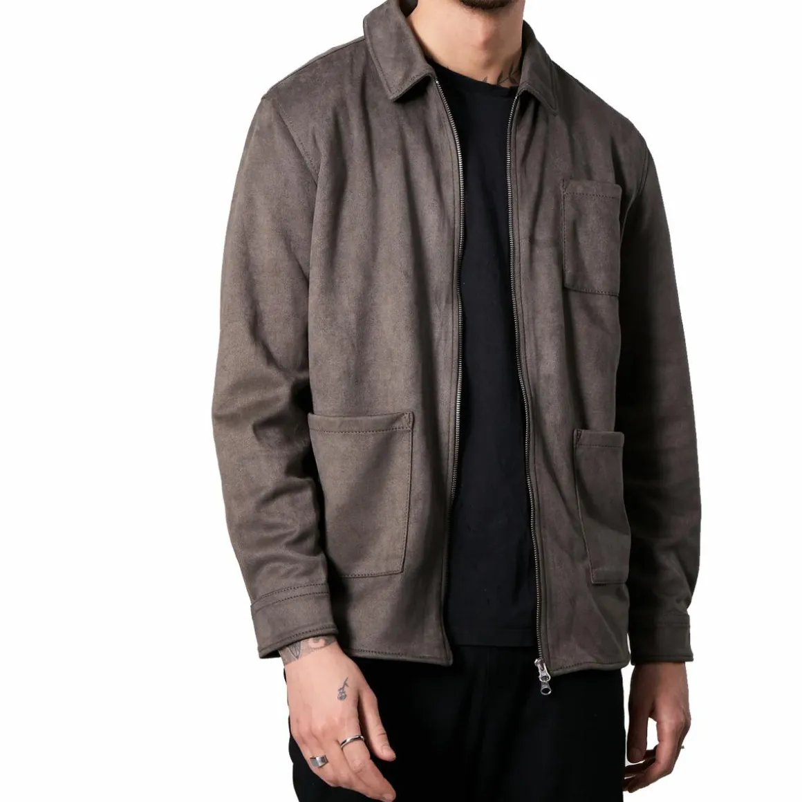 Rickard Vegan Suede Grey