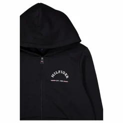 Roundall Hooded Zip Through Bds-black