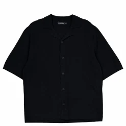 Sal Knitted Boucle Shirt Black