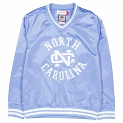 Sideline Pullover Satin Jacket Light Blue
