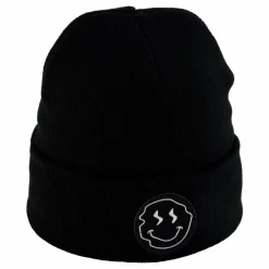 Smiley Beanie Black