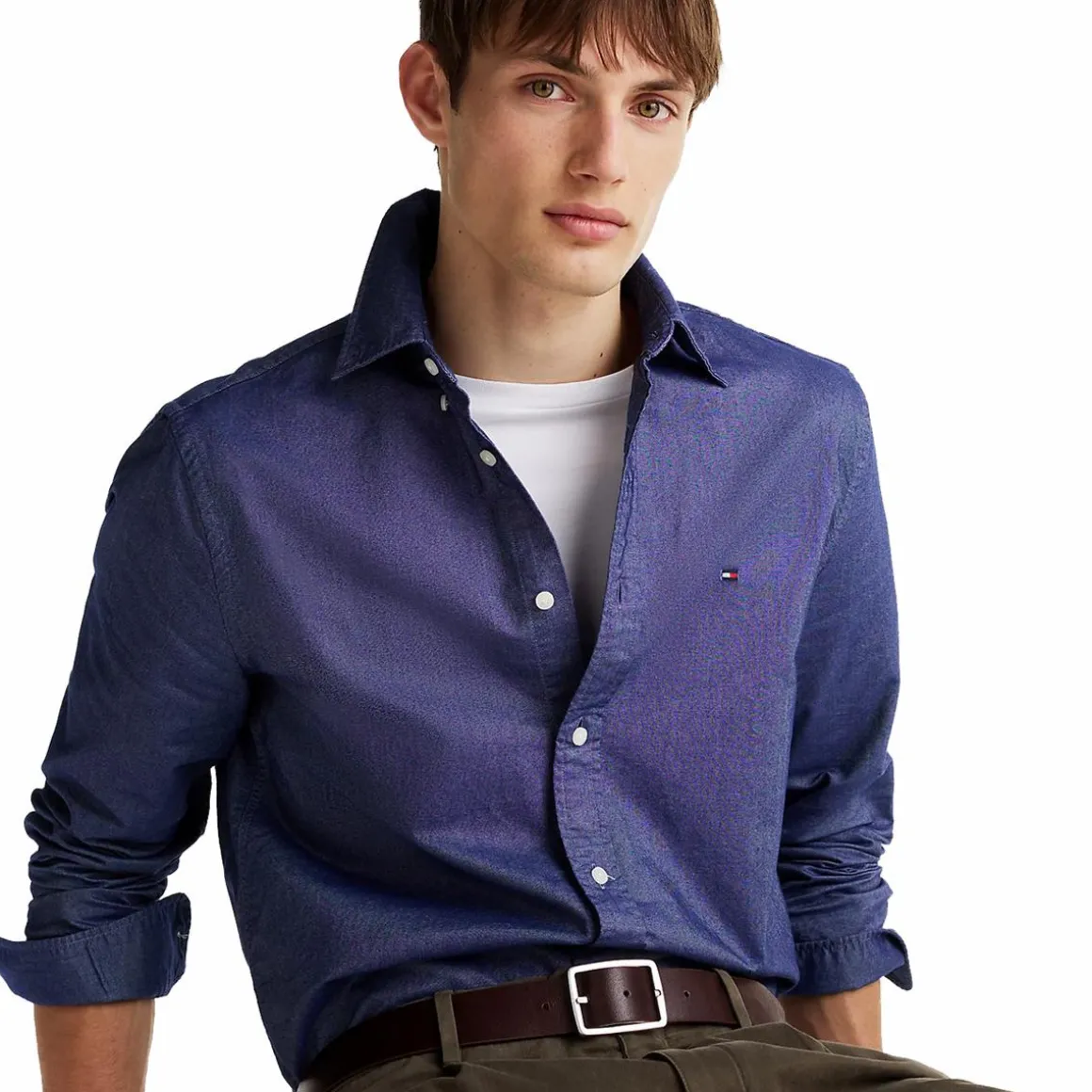Solid Heritage Oxford Rf Shirt Blue