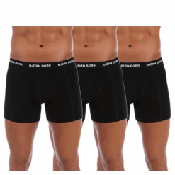 Solid Shorts 3-Pack Black
