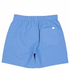 Stan Seersucker Swim Shorts 2. Washed Denim Blue