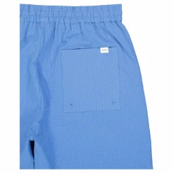 Stan Seersucker Swim Shorts 2. Washed Denim Blue