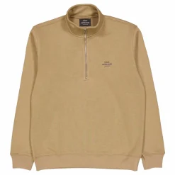 Standard Half Zip Logo Sweat 9321 Lead Gray
