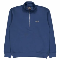 Standard Half Zip Logo Sweat 8045 Midnight Navy
