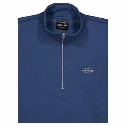 Standard Half Zip Logo Sweat 8045 Midnight Navy