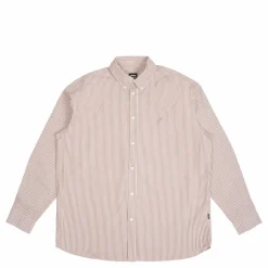 State Poplin Shirt Nougat Stripe Bloom