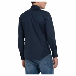 Stretch Poplin Shirt 087 Blue