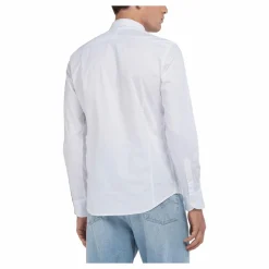 Stretch Poplin Shirt 001 White