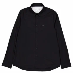 Stretch Poplin Slim Shirt Beh-ck Black