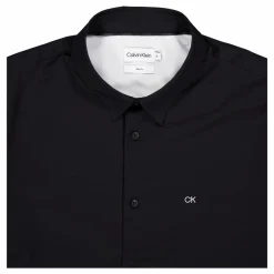 Stretch Poplin Slim Shirt Beh-ck Black