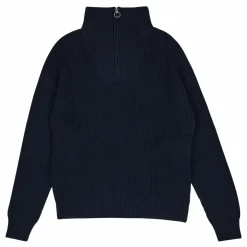 Studio Total Half Zip Ribbed Knit