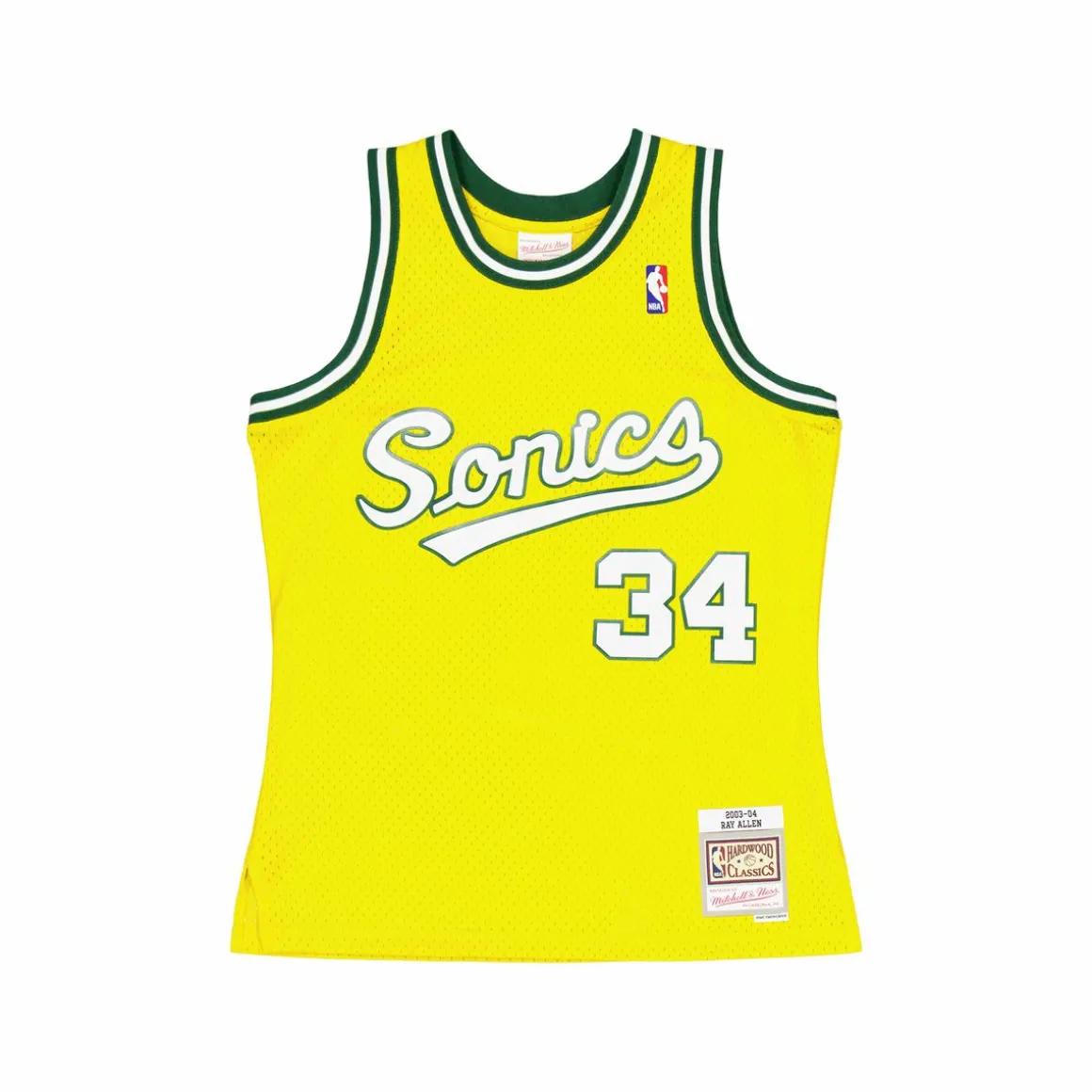 Supersonics Swingman Jersey Al Yellow
