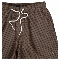 Swim Shorts Dark Navy / Orange Square
