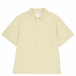 Textured Cotton Ss Shirt Rae-pale Khaki