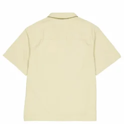 Textured Cotton Ss Shirt Rae-pale Khaki
